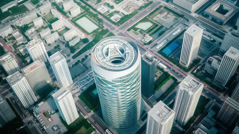 航拍城市建筑高楼大厦商圈金融高楼风景风光,高清,摄影图,摄影图片,图片大全,摄影图免费下载